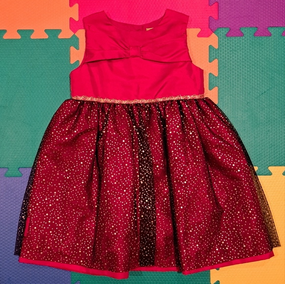 Penelope Mack Other - Penelope Mack red dress with gold dots 3T